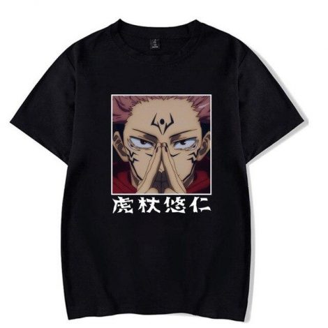 T-shirt Sukuna Combat | Jujutsu Kaisen Gris / 4XL Official Jujutsu Kaisen Merch