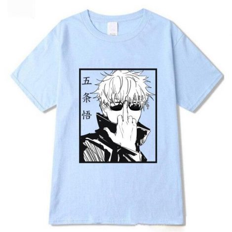 Shirt Anime Merch Streetstyle Anime Yuji Itadori Jujutsu Kaisen,Gojo Satouro Shirt