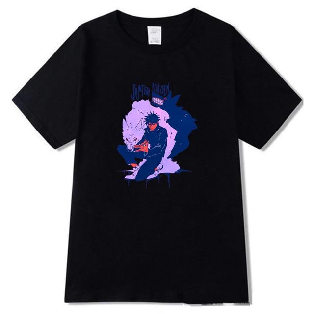 T-shirt Megumi Fushiguro Loup | Jujutsu Kaisen Bleu / 4XL Official Jujutsu Kaisen Merch