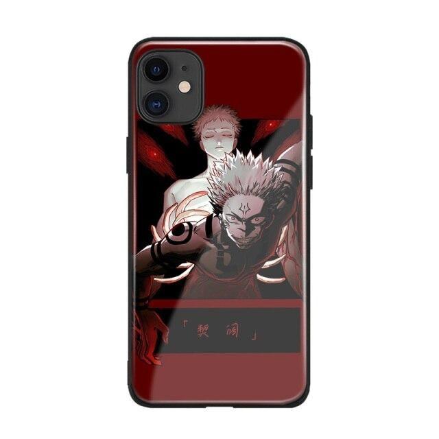 Coque Iphone Yuji Itadori Sukuna | Jujutsu Kaisen 6Plus 6sPlus / Coque en verre trempé Official Jujutsu Kaisen Merch