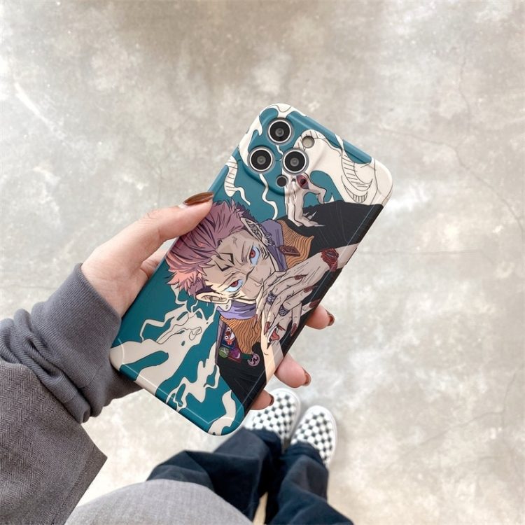 Cartoon Anime Jujutsu Kaisen Yuji Itadori Fushiguro Megumi Phone Case For Iphone 12 11 Pro X 2 - Jujutsu Kaisen Store