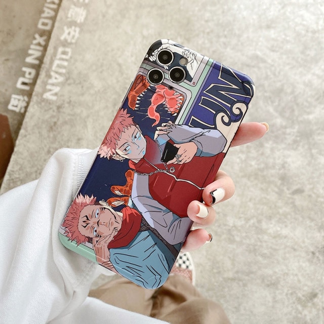 Cartoon Anime Jujutsu Kaisen Yuji Itadori Fushiguro Megumi Phone Case For Iphone 12 11 Pro X 3.jpg 640x640 3 - Jujutsu Kaisen Store