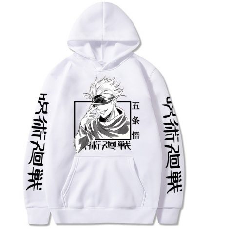 Jujutsu Kaisen Hoodie Hip Hop Anime Pullovers Tops Loose Long Sleeves Autumn Man Cloth 1 - Jujutsu Kaisen Store